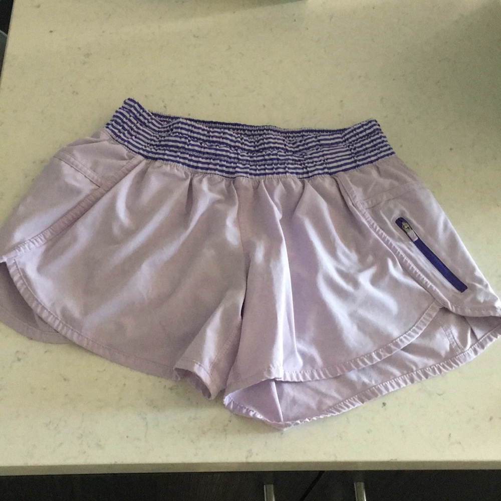 Lavender lululemon shorts